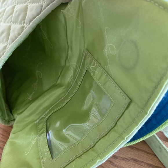 Vera Bradley Backpack Green Quilted - Picture 10 of 11